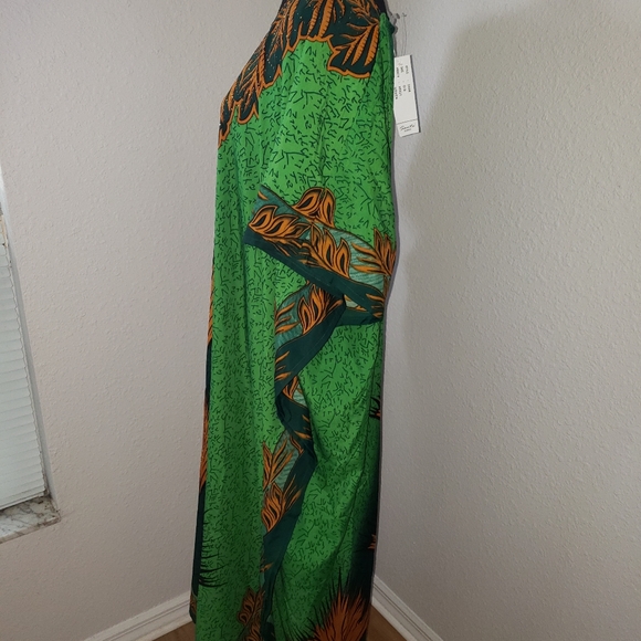 New Green and Gold Kaftan Abaya Cover-up D… - Picture 9 of 14